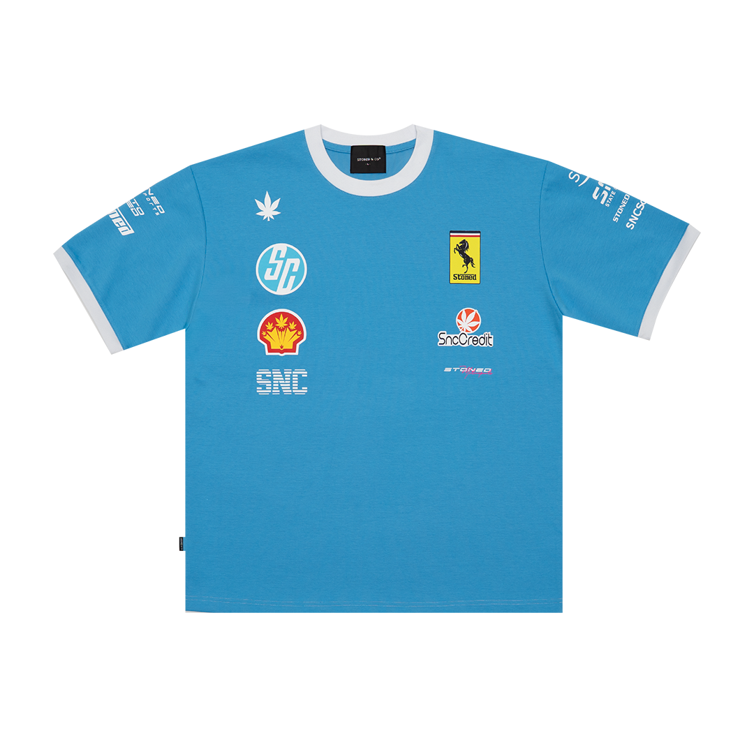Dark Horse : Motorsport Tshirt Light Blue