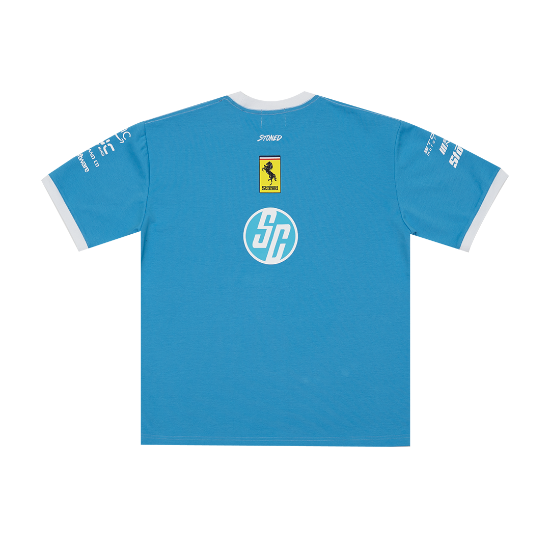 Dark Horse : Motorsport Tshirt Light Blue
