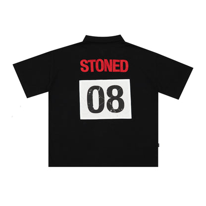 Dark horse : Eight Men Polo Shirt Black