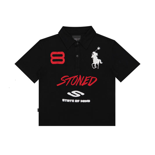 Dark horse : Eight Women Polo Shirt Black