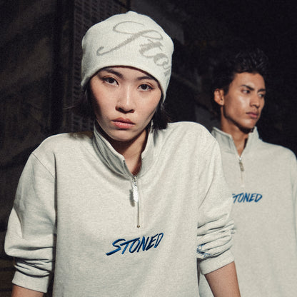 หมวกบีนนี่ Cursive สีขาว | ATC : Cursive Beanie White