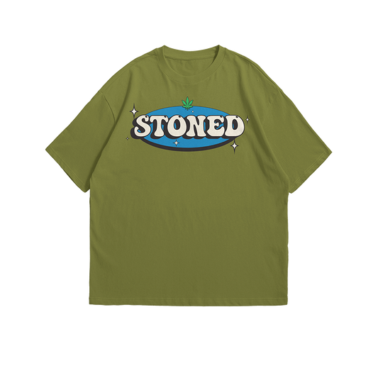 Stoned Future-back : Retrospective Tee Green