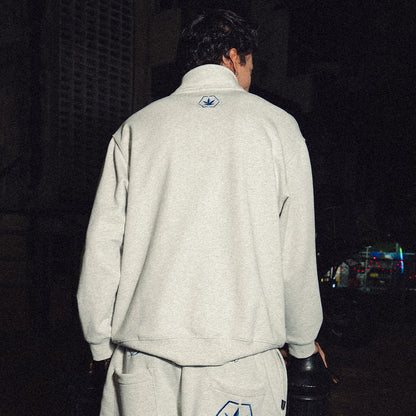 เสื้อสเวตเชิ้ต Half Zipper สีเทา | ATC : Half Zipper Sweatshirt Grey