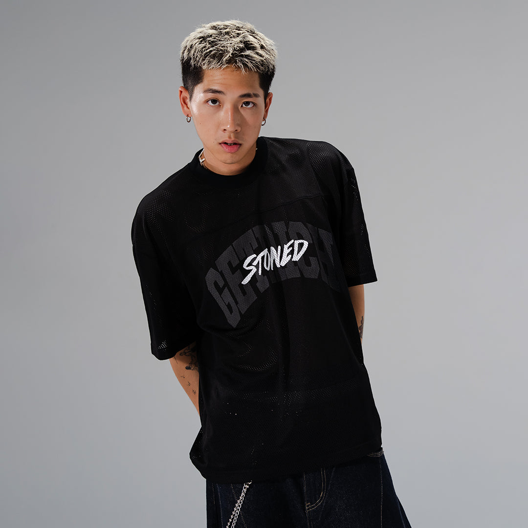 Stoned x GRE : Mesh Jersey Black