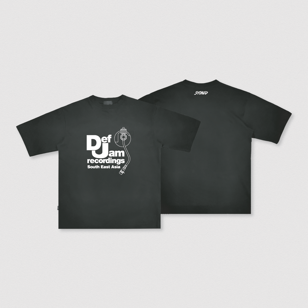 Stoned x Def Jam : Signature Logo Tshirt Black