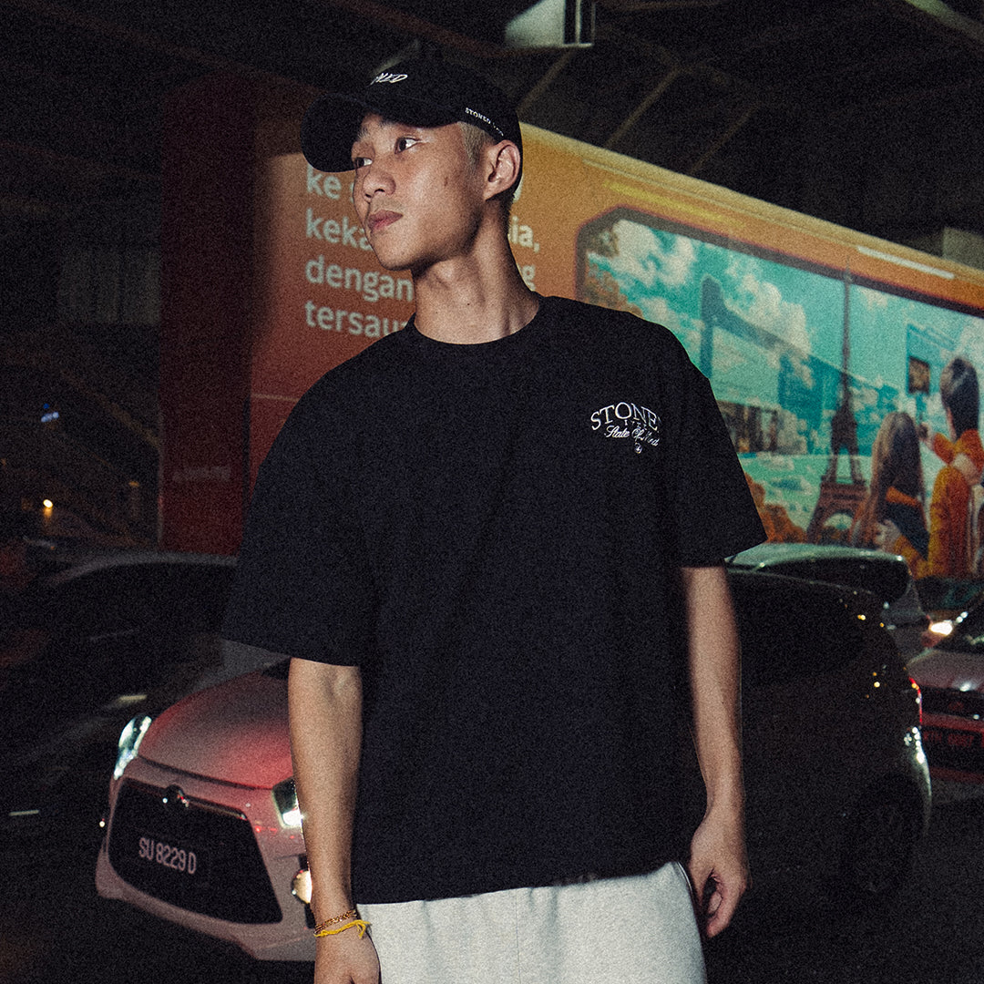 เสื้อยืดทรง Boxy โลโก้ Void สีดำ | ATC : Void Logo Boxy Tee Black