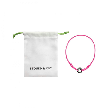 LOVESTONED BRACELET NEON PINK