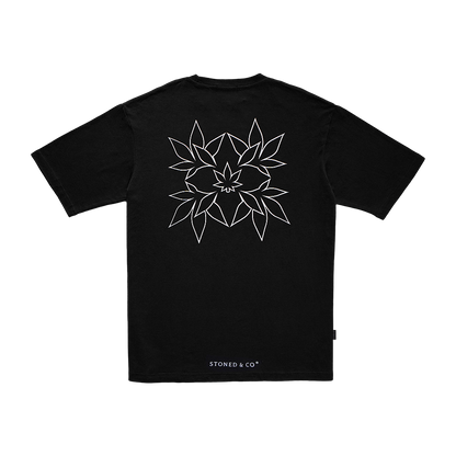 เสื้อยืดลายดอกบัว UIP สีดำ | Stoned Dream : UIP Lotus Tee Black