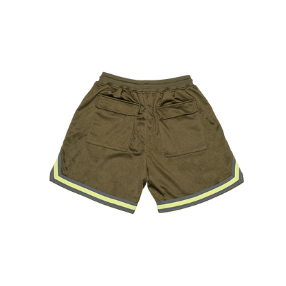 Stoned Universe : Basketball Shorts Green