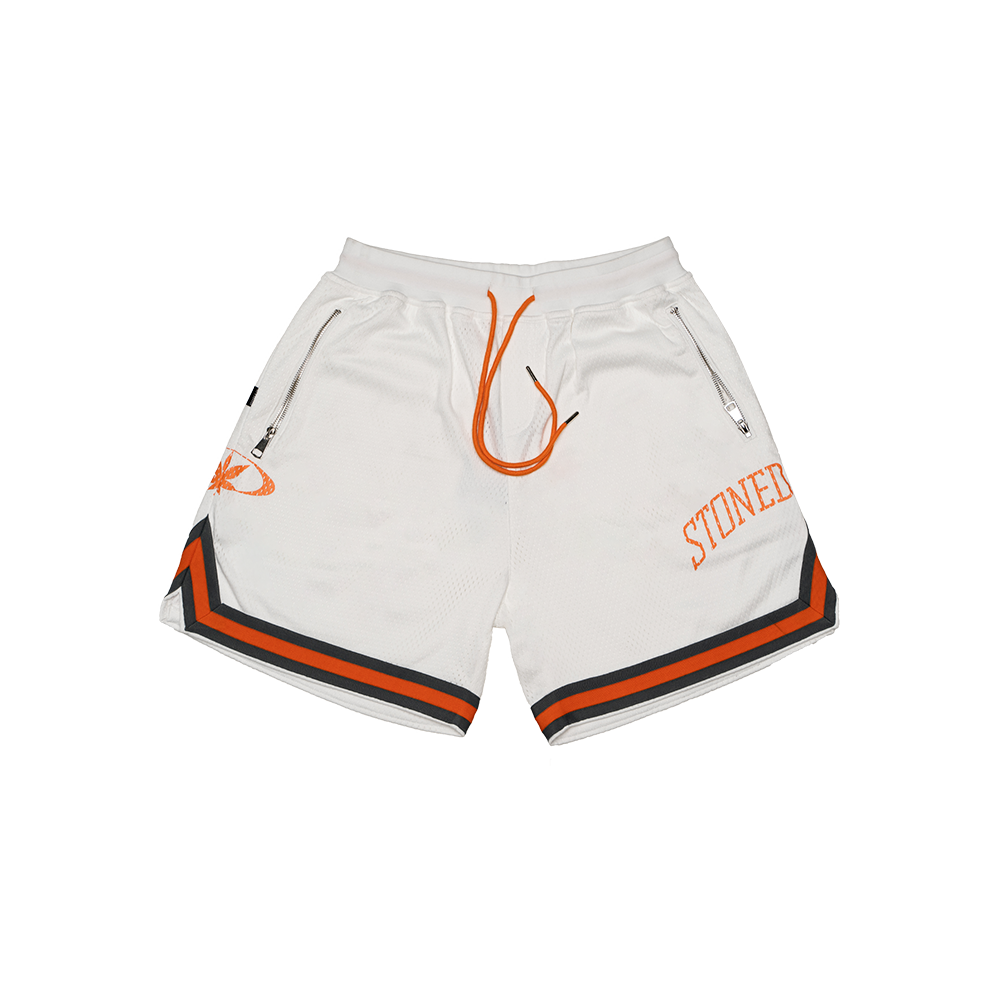 Stoned Universe : Basketball Shorts White