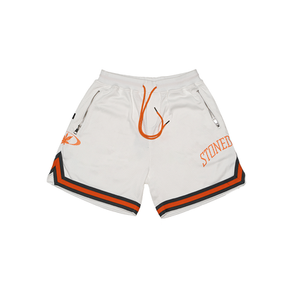 Stoned Universe : Basketball Shorts White