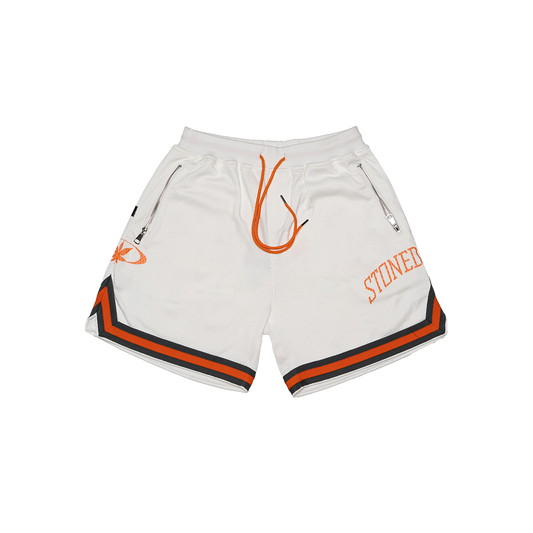 Stoned Universe : Basketball Shorts White