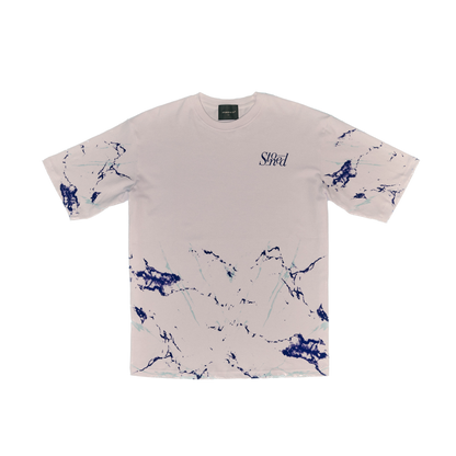 Stoned Blessed : Marble Tee White