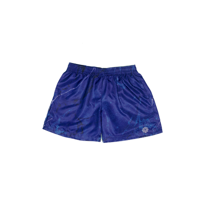 Stoned Blessed : Marble Shorts Blue