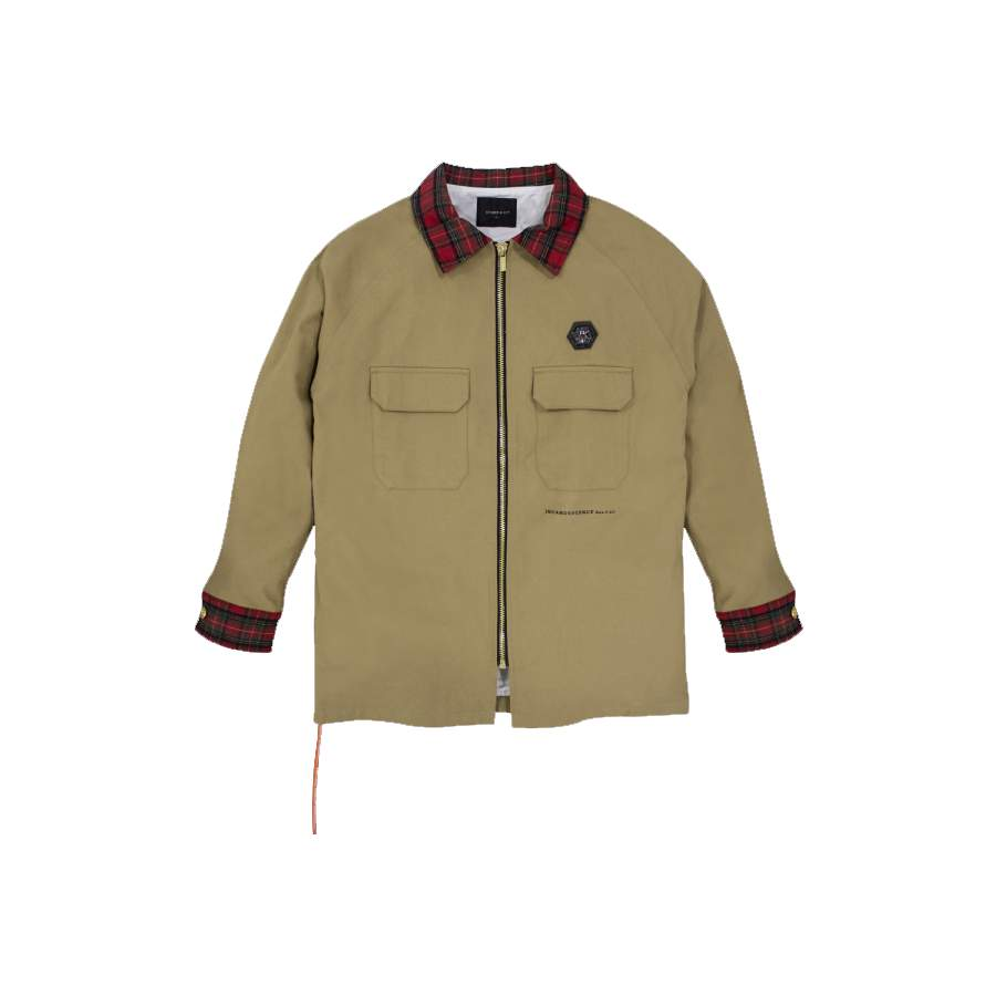 INCANDESCENCE LIGHT SHIRT JACKET BROWN