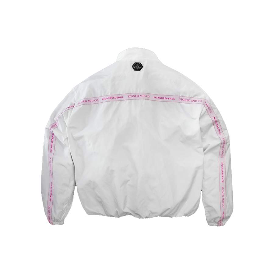 INCANDESCENCE STREAK TRACK JACKET WHITE