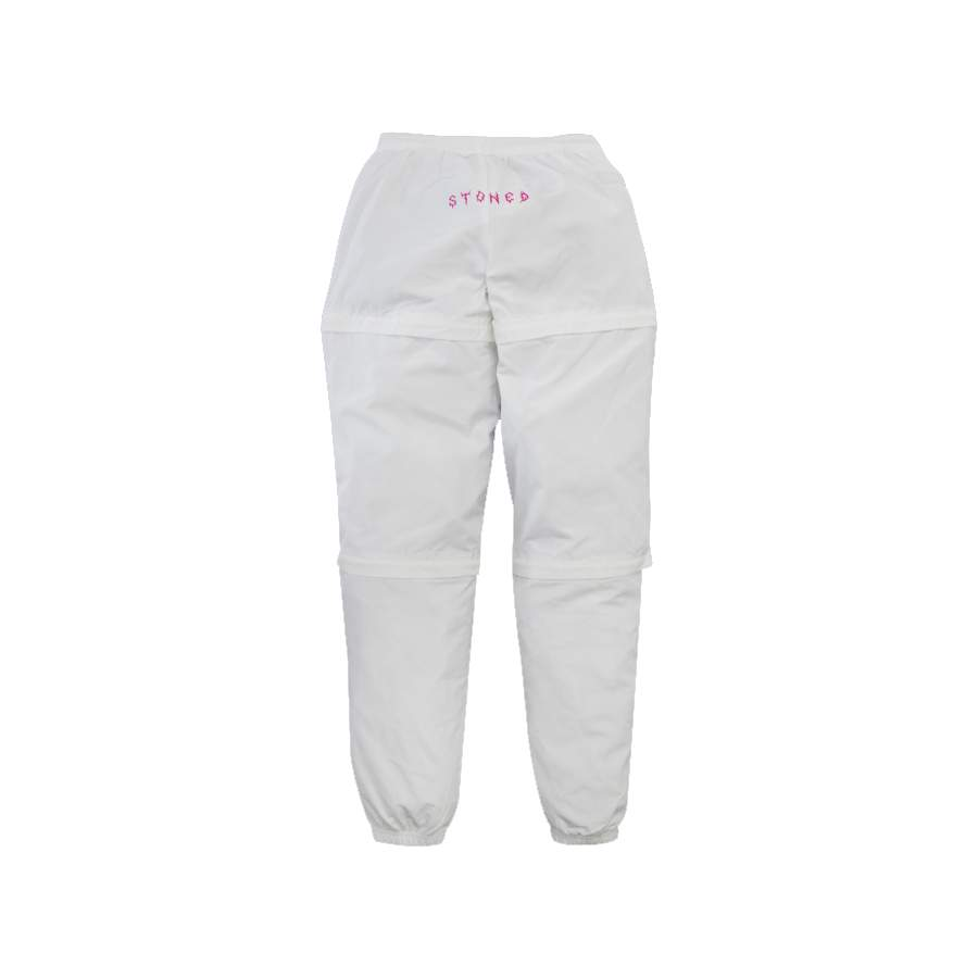 INCANDESCENCE STREAK TRACK PANTS WHITE