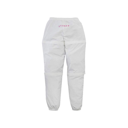 INCANDESCENCE STREAK TRACK PANTS WHITE