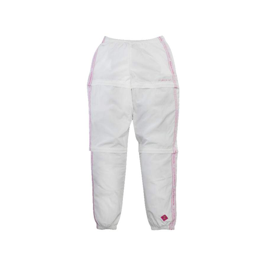 INCANDESCENCE STREAK TRACK PANTS WHITE