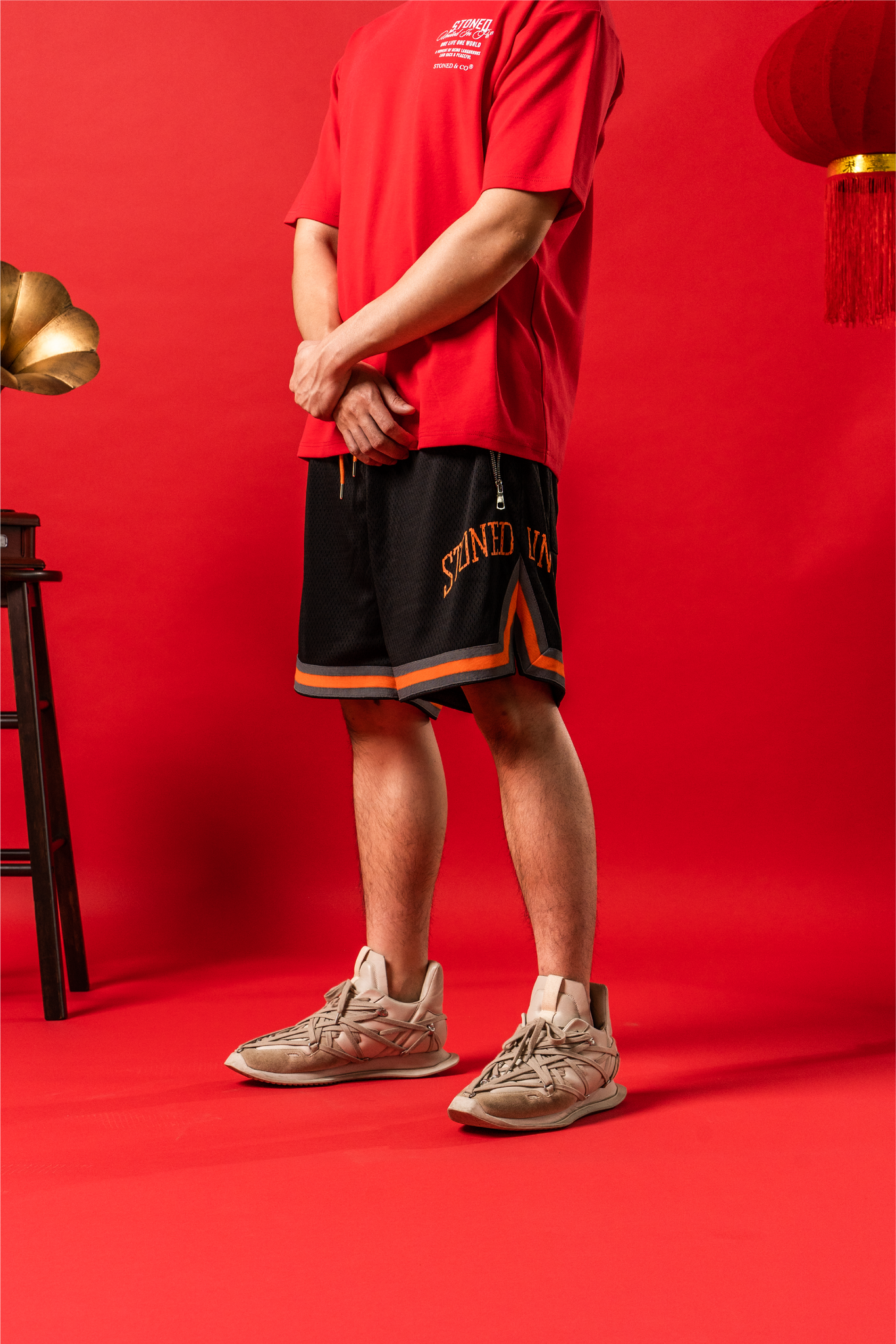 Stoned Universe : Basketball Shorts Black