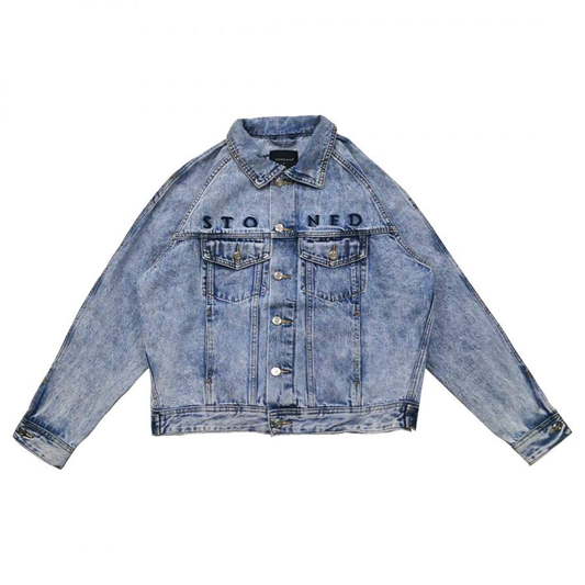 INCANDESCENCE BURN IT ALL DENIM JACKET BLUE