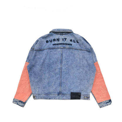 INCANDESCENCE BURN IT ALL DENIM JACKET BLUE