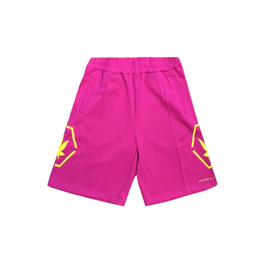 STONED & CO. GROUP SHORT PANTS NEON PINK